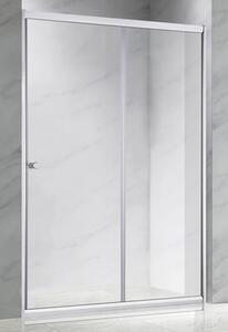 Ușă de nișă culisantă Belform Clear, 120x185 cm, sticlă securizată transparentă, profil crom