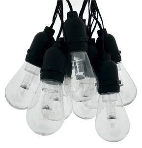 Ghirlandă LED decorativă pentru exterior, 10 LED, 0,15 W, 230 V, 3,8 m, IP44, negru