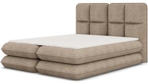 Pat boxspringbett Tonila maro deschis 140/200 cm