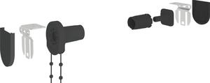 Set montare rulouri Soluna, negru