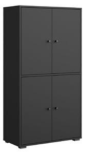 Dulap pentru pantofi Dino, negru (131x70 cm)