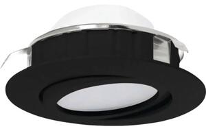 Spot LED încastrat Pineda 5,5W 360 lumeni, 3000K variabil, Ø84 mm, negru