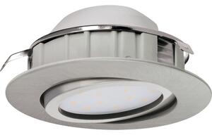 Spot LED încastrat Pineda 5,5W 360 lumeni, 3000K variabil, Ø84 mm, nichel