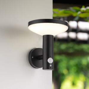 Aplică Solară LED Klausen Shiny KL190003 4.4W 3000K Negru Senzor Mișcare Dimabilă IP44 18.5x16 cm Iluminat Exterior Modern Eficient Sustenabil