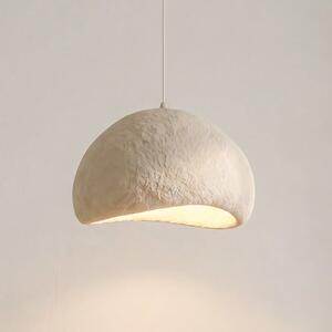 Opviq Lampă suspendată Loval, bej, 50 x 44 cm, fibră de sticlă, E27, reglabil, Bej, Camera de zi / sufragerie, Plastic, Modern