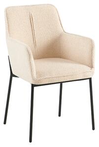 KONDELA Scaunul de design, bej/negru, REMOND