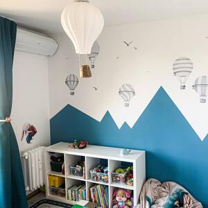 Baloane gri cu aer cald - autocolante pentru camera copiilor