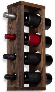 Stand sticle vin din lemn, seria wood,Homs Bar, Natur, 50 x 12 x 17 cm,700153