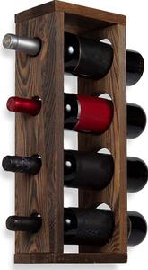 Stand sticle vin din lemn, seria wood,Homs Bar, Natur, 50 x 12 x 17 cm,700153