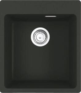 Chiuvetă bucătărie fragranit cu 1 cuvă Franke MRG 610-39 44x50 cm, fără picurător, negru