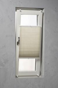 Jaluzea plisată (plisse) tip fagure Soluna tensionată lateral, bej 45x130 cm