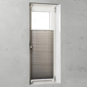 Jaluzea plisată (plisse) Soluna tensionată lateral, fără găurire, taupe 45x130 cm