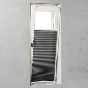 Jaluzea plisată (plisse) Soluna tensionată lateral, fără găurire, gri 45x130 cm