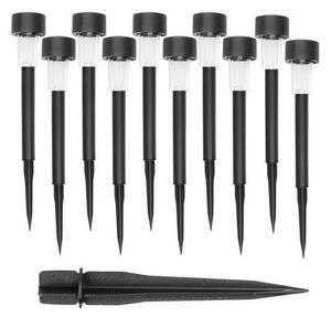 Set 10 lampi solare pentru gradina, IP 44, H 30 cm