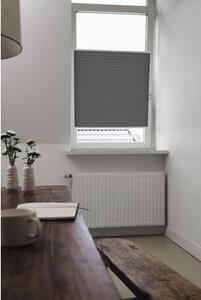 Jaluzea plisată (plisse) Soluna tensionată lateral, fără găurire, gri 40x130 cm