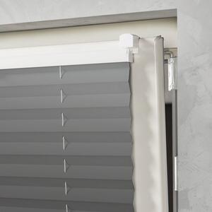 Jaluzea plisată termo Soluna, cu tensionare laterală și efect de întunecare, fără găurire, gri 60x130 cm