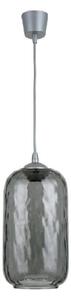 Brilagi - Lustra LED suspendată pe cablu R GLASS 1xE27/60W/230V pr. 14 cm argintiu/gri fumuriu
