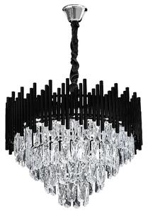Lampă suspendată Cristal G063-CP 50cm BLACK