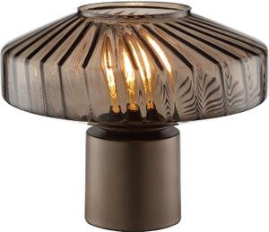 Brilliant - Lampă de masă LYN 1xE27/20W/230V maro/maro fumuriu