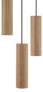 Brilliant - Lustră pe cablu LAKEWOOD 3xGU10/10W/230V, diametru 28 cm, maro