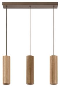Brilliant - Lustră suspendată cu cablu LAKEWOOD 3xGU10/10W/230V maro