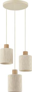 Brilliant - Lustră suspendată pe cablu ARLO 3xE27/20W/230V, diam. 40 cm, crem