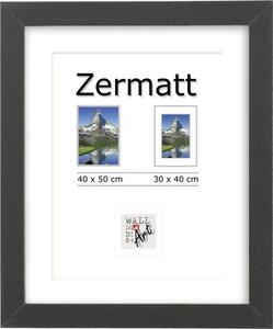 Ramă foto lemn Zermatt neagră 40x50 cm