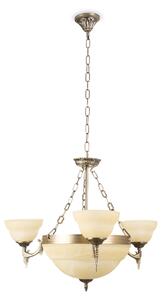 BRILAGI - Lustru suspendat pe lanț DAHLIA 6xE27/40W/230V diam. 74 cm alamă