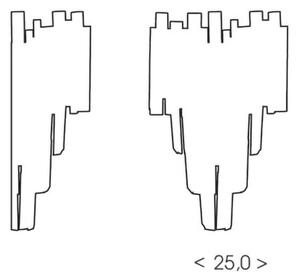 BRILAGI - Aplica de perete VERVE 2xE14/40W/230V neagră