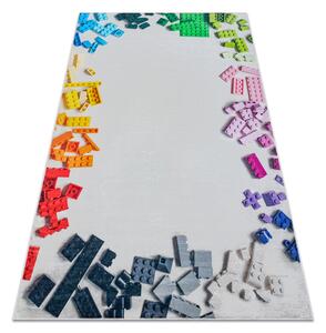 BAMBINO 38480 covor lavabil Kit de construcție pentru copii anti-alunecare - gri / galben - SECUNDAR-COTATI PRODUSUL