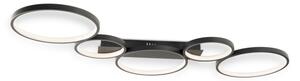 BRILAGI - Plafonieră LED ECHO, 60 W, 230 V, 4000 K, 45 x 110 cm, neagră