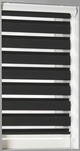 Rulou dublu Soluna D-R3 negru 190x175 cm, casetă albă
