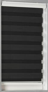 Rulou dublu Soluna D-R3 negru 50x175 cm, casetă albă