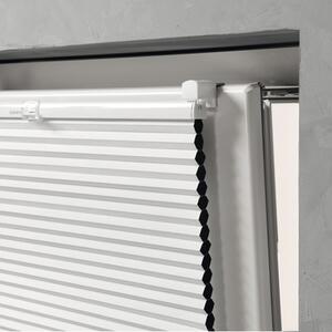 Jaluzea plisată celulară (plisse) Soluna cu tensionare laterală și efect de întunecare, alb 60x130 cm
