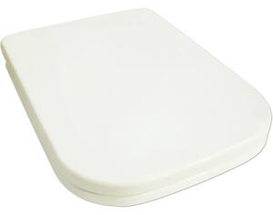Capac WC cu închidere lentă Jungborn duroplast alb, potrivit pentru Emilia 43,5-44x34 cm