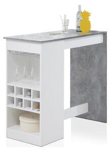 Masa bar COLADA MINI, gri/alb, PAL melaminat, 115x50x104 cm