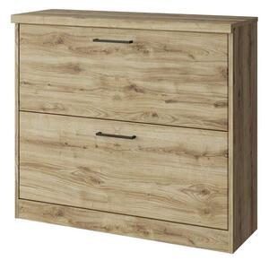 Pantofar DOORSET, stejar navarra, PAL laminat, 90x31x81 cm