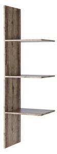 Raft Jagger, stejar inchis, PAL laminat, 47x40x162 cm