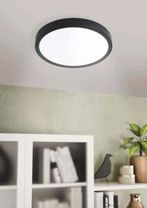Panou cu LED integrat Fueva5 20W 2500 lumeni Ø28,5 cm, montaj aplicat, lumină neutră, negru