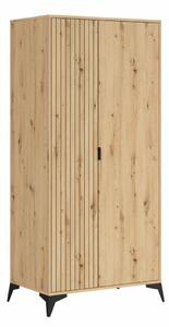 Dulap Ludale 107Stejar artizan, 20x9x6cm, Uși dulapUși dulap: Cu balamale