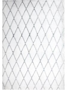 Covor pufos Solevito Romance Cutout model romburi gri 160x230 cm
