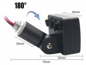 Proiector LED de exterior cu senzor LED/20W/230V 4000K IP65 negru