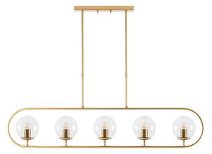 Lustra JEWEL 10625, auriu, metal, 122x15x49-91 cm