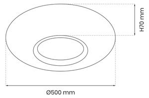 Plafonier LED reglabil TOKYO 48W 230V 3000-6000K cu telecomandă
