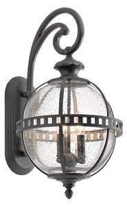 Kichler KL-HALLERON-2M - Aplică de perete pentru exterior HALLERON, 3xE14/40W/230V, IP44