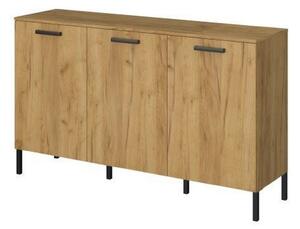 Comoda SANTES, stejar artisan auriu/gri antracit, PAL laminat, 155x42x