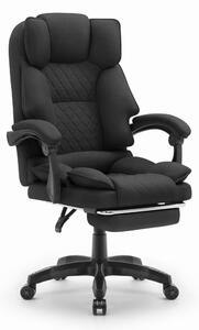 Scaun de birou ergonomic HC-1031 cu suport pentru picioare - negru