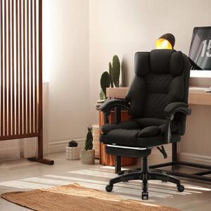 Scaun de birou ergonomic HC-1031 cu suport pentru picioare - negru