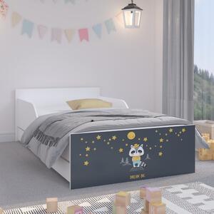 Pătuţ închis la culoare cu cer de noapte 180 x 90 cm