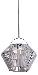 Lampă de masă boemă gri, cu LED, cu 3 trepte de intensitate luminoasă, IP54, reîncărcabilă solar - Duco